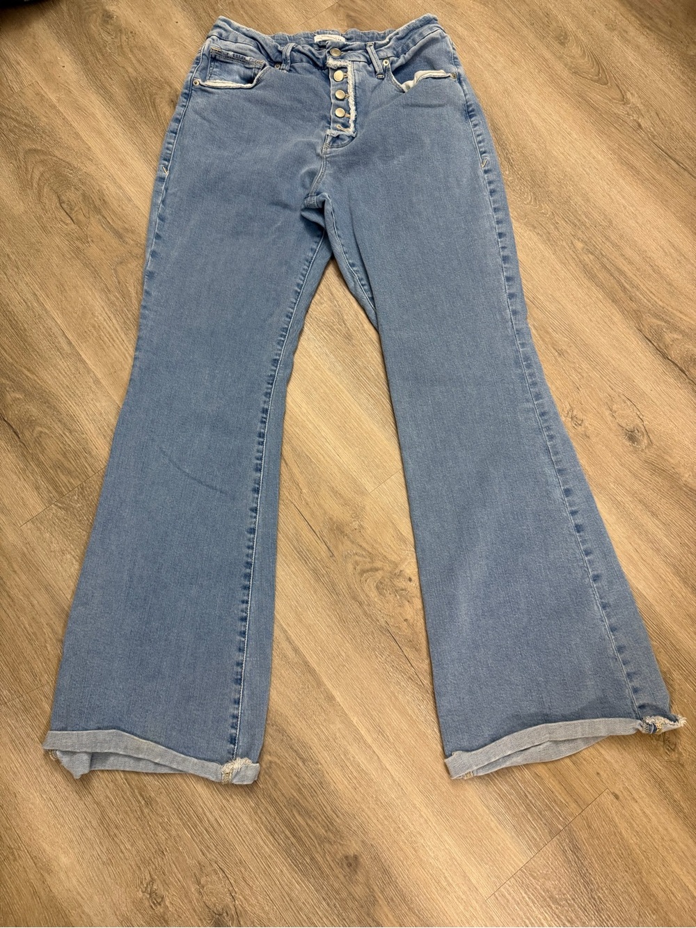 Good American Paper Bag Waist Wide Leg Jeans Women’s 12/31 0189